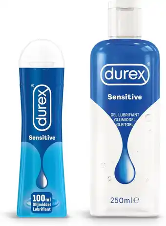 Bol.com Durex - 300ml glijmiddel - play sensitive 1x100ml - play massage 2/1 sensitive 1x200ml - voordeelverpakking aanbieding