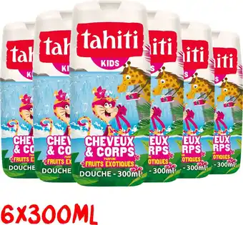 Tahiti kids douchegel 6 x 300ml - voordeelverpakking