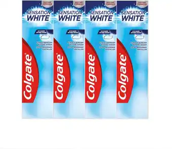 Bol.com Colgate sensation white whitening tandpasta 4 x 75ml - voordeelverpakking aanbieding