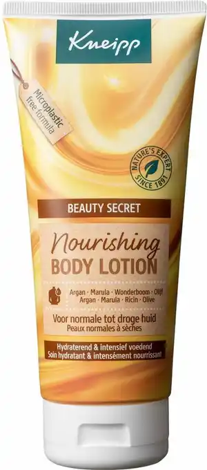 Bol.com Kneipp beauty secret - nourishing body lotion - normale tot droge huid - vegan - 1 st - 200 ml aanbieding