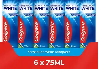 Bol.com Colgate sensation white whitening tandpasta 6 x 75ml - voordeelverpakking aanbieding