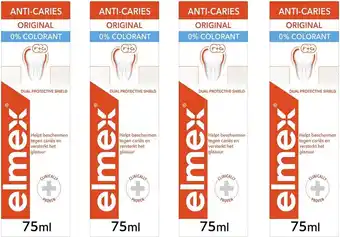 Bol.com Elmex anti caries tandpasta 4 x 75ml - voordeelverpakking aanbieding