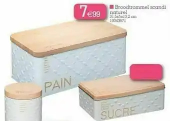 Yess Broodtrommel scandi naturel aanbieding