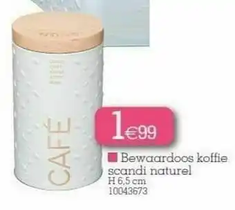 Yess Bewaardoos koffie scandi naturel aanbieding