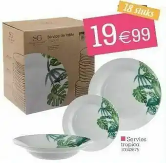 Servies tropica