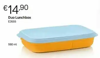 Tupperware Duo lunchbox aanbieding