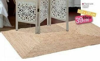Yess Tapijt jute naturel aanbieding