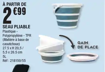 La Foir'Fouille Seau pliable aanbieding