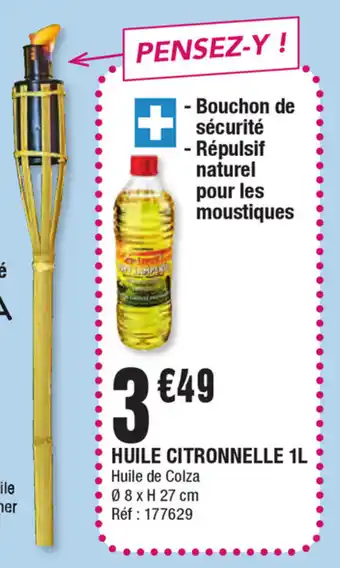 Huile citronnelle 1l