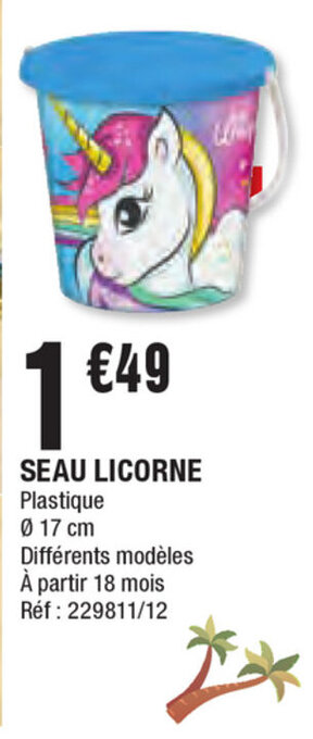 Seau licorne