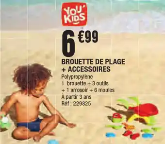 Brouette de plage + accessoires