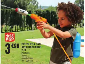 Pistolet a eau avec recharge