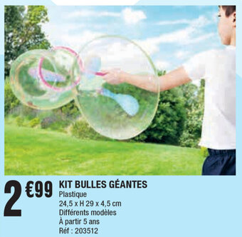 Kit bulles geantes
