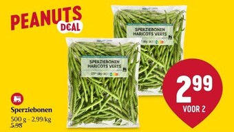 Delhaize Sperziebonen aanbieding