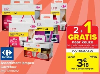 Carrefour Assortiment lampen carrefour aanbieding