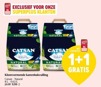 Delhaize Klontvormende kattenbakvulling aanbieding