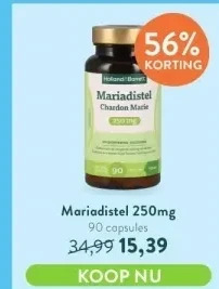 Holland & Barrett Mariadistel 250 mg aanbieding