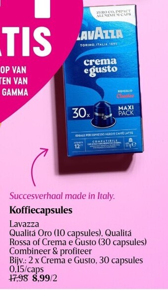 Delhaize Koffiecapsules aanbieding