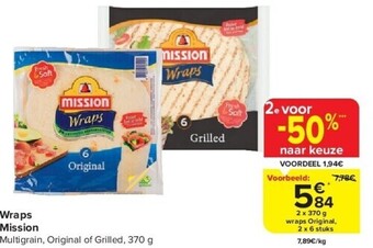 Carrefour Wraps mission aanbieding