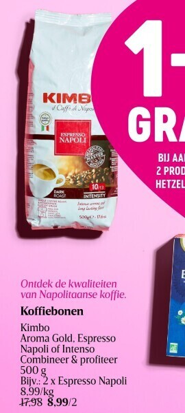 Delhaize Koffiebonen aanbieding