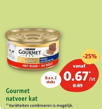 Maxi Zoo Gourmet natvoer kat aanbieding