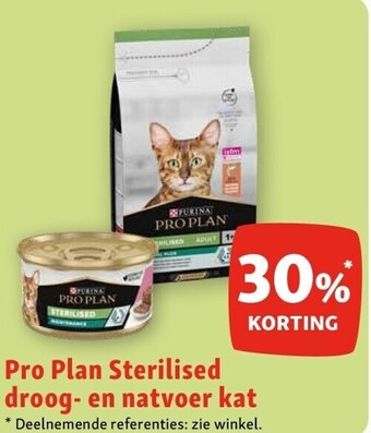 Maxi Zoo Pro plan sterilised droog- en natvoer kat aanbieding