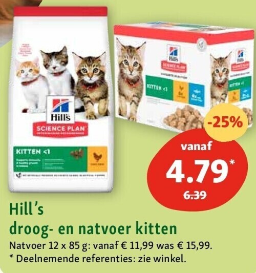 Maxi Zoo Hill’s droog- en natvoer kitten aanbieding
