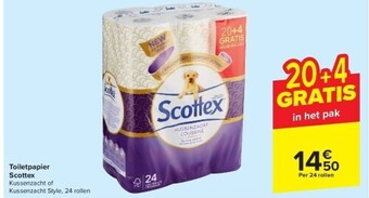 Carrefour Toiletpapier scottex aanbieding