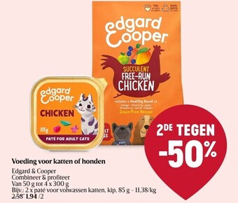 Delhaize Voeding voor katten of honden aanbieding