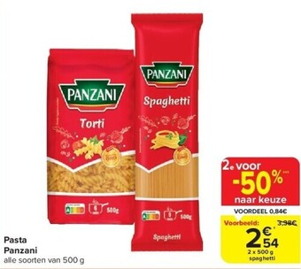 Carrefour Pasta panzani aanbieding