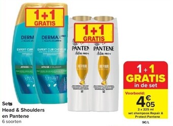 Carrefour Sets head & shoulders en pantene aanbieding