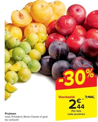 Carrefour Pruimen aanbieding