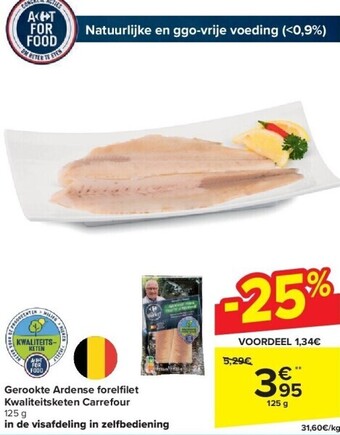 Carrefour Gerookte ardense forelfi let kwaliteitsketen carrefour aanbieding