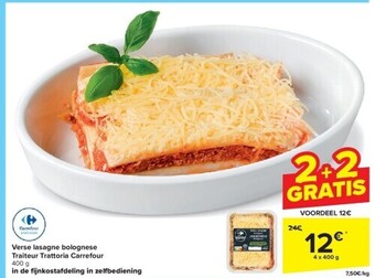 Carrefour Verse lasagne bolognese traiteur trattoria carrefour aanbieding