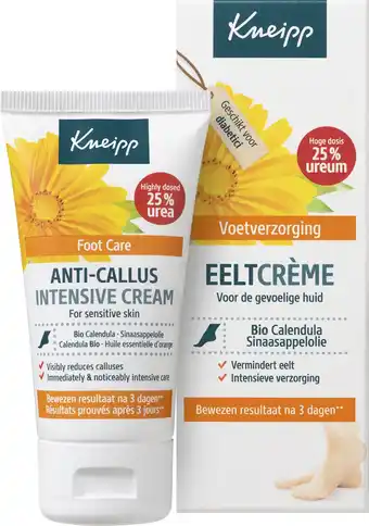 Kneipp eeltcrème - calendula - voor zachte en soepele voeten - 1 st - 50 ml