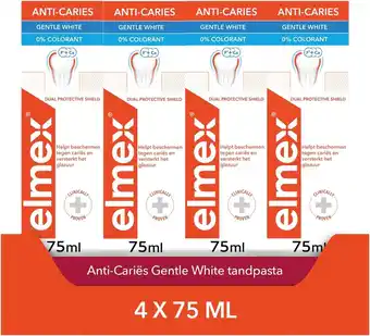 Bol.com Elmex anti-cariës whitening tandpasta 3 x 75ml - voordeelverpakking aanbieding