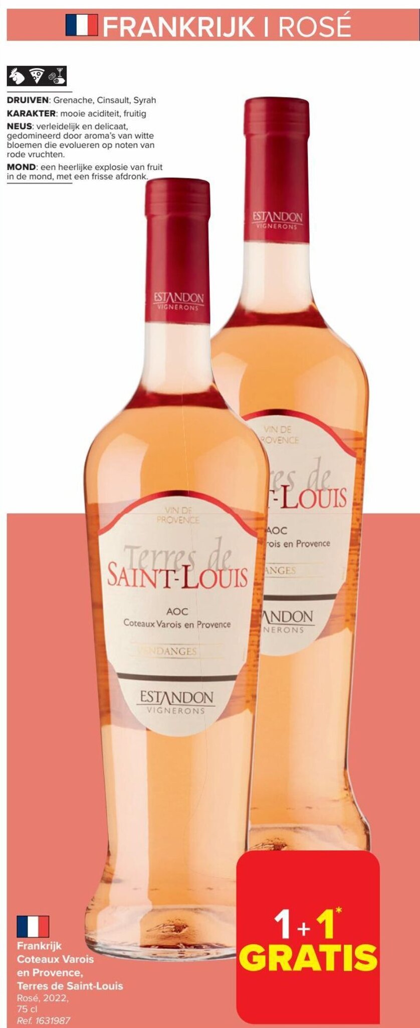 Frankrijk Coteaux Varois en Provence, Terres de SaintLouis Rosé, 2022