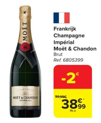 Carrefour Frankrijk Champagne Impérial Moët & Chandon aanbieding