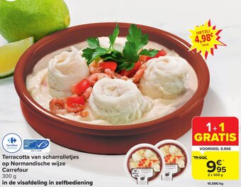 Carrefour Market Terracotta van scharrolletjes op Normandische wijze aanbieding