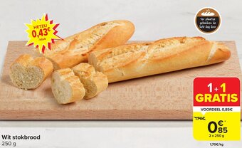 Carrefour Market Wit stokbrood 250 g aanbieding