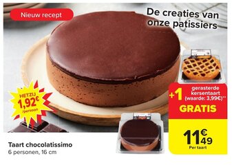 Carrefour Market Taart chocolatissimo aanbieding