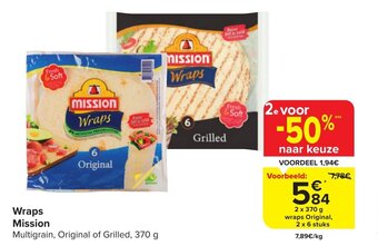 Carrefour Market Wraps Mission aanbieding