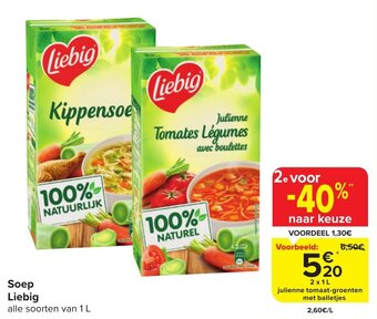 Carrefour Market Soep Liebig aanbieding