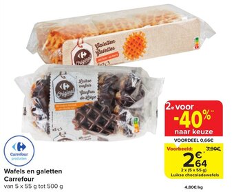 Carrefour Market Wafels en galetten aanbieding