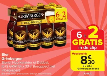 Carrefour Market Bier Grimbergen aanbieding