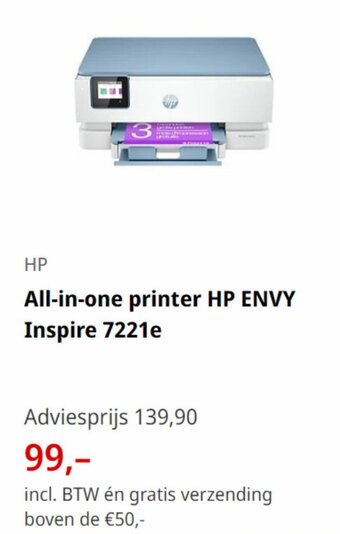 MediaMarkt All-in-one printer HP ENVY Inspire 7221e aanbieding