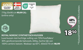 Jysk ROYAL NORDIC SYNTHETISCH KUSSEN aanbieding