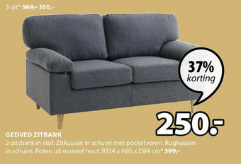 Jysk GEDVED ZITBANK aanbieding