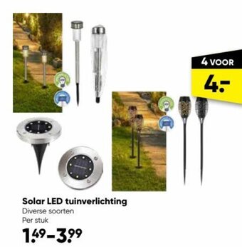 Big Bazar Solar LED tuinverlichting aanbieding