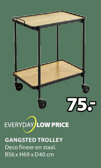 Jysk GANGSTED TROLLEY aanbieding